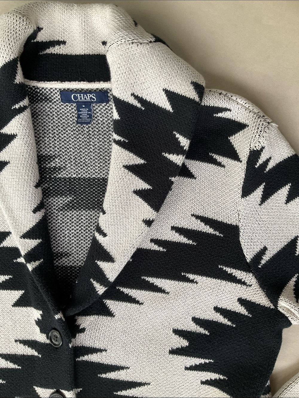 Chaps Aztec sweater jacket - Picture 4 of 9